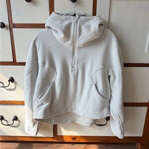 Lululemon terry fleece half zip, logo hit on front side